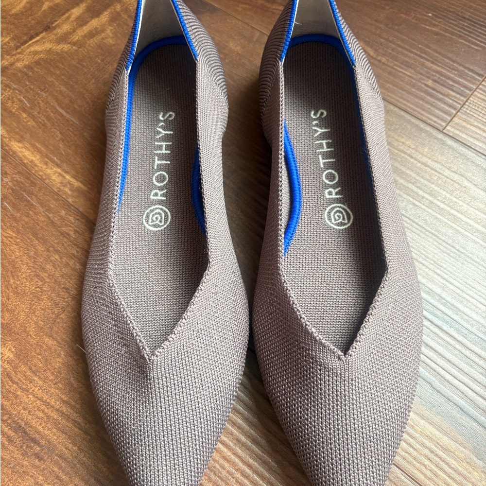Rothy's Women's Mink Dusty Purple Pointed Toe Flats New